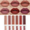 Picture of evpct 6Pcs Matte Liquid Lipstick Set labiales mate 24 horas originales matte larga duracion 24 Dark Red Nude Orange Mauve Purple Stay on Matte Lipstick Long Lasting 24 Waterproof Permanent Lipsticks 2