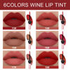 Picture of evpct 6Pcs Wine Bottle Lip Tint Stain Matte All Day Liquid Lipstick Lip Gloss Sets for Women labiales mate 24 horas originales en forma de vino Wine bottle Red Matte Long Lasting 24 Hour Lipstick 03