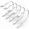 Picture of 6 inch iPhone Charge Cable Short, 0.5ft 5Pack USB to Lightning Cord for Fast Charging Stations Compatible with Apple iPhone 12 11 Pro Max Xs 8 7 6 5 Plus, iPad Air/Mini