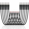 Picture of 12 Pack DC Power Cable 12v DC Power Plug Cord Male Connectors 2.1mm x 5.5mm DC Pigtail Adapter Barrel Jack Socket Wire for CCTV Security Camera,DVR,Car Rearview Monitor System Video,LED Strip Light