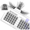 Picture of BEYELIAN DIY Eyelash Extension,Cluster Lashes Individual False Eyelashes Extension Natural Look Reusable Glue Bonded Super Thin Clear Band 48 Lash Clusters (Style5 0.07 14mm Clear Band)