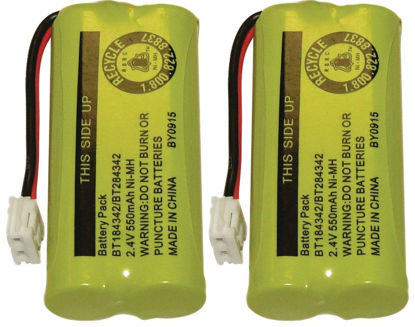 Picture of JustGreatDealz Battery BT184342 / BT28433 / BT284342 / BT18433 / BATT-6010/8300 / 89-1326-00-00 / CPH-515D Compatible with Vtech Telephones (2-Pack)