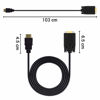 Picture of Wonlyus HDMI to VGA Cable Gold-Plated 1080P HDMI Male to VGA Male Active Video Adapter Converter Cord (3 Feet/1 Meter)