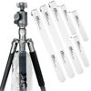 Picture of JJC 6-Pack Camera Tripod Monopod Leg Rain Cover Sleeve, Clear Tripod Leg Protective Cover Protects Regular/Large Tripod Legs from Debris Sand and Water