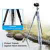 Picture of JJC 6-Pack Camera Tripod Monopod Leg Rain Cover Sleeve, Clear Tripod Leg Protective Cover Protects Regular/Large Tripod Legs from Debris Sand and Water