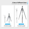 Picture of JJC 6-Pack Camera Tripod Monopod Leg Rain Cover Sleeve, Clear Tripod Leg Protective Cover Protects Regular/Large Tripod Legs from Debris Sand and Water