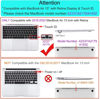 Picture of Case for MacBook Air 13 inch, Gvtech Crystal Clear Case 2020 2019 2018 A2337 M1 A2179 A1932, Plastic Hard Shell & Keyboard Cover & Screen Protector Compatible with MacBook Air 13" Retina