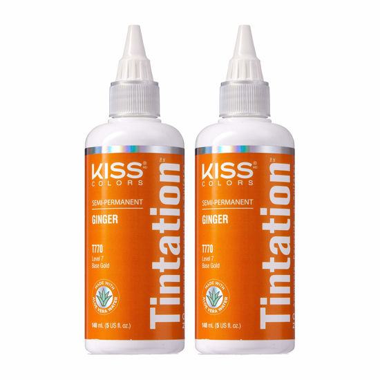 Picture of Kiss Tintation Semi-Permanent Hair Color 5 Ounce Ginger (2 Pack)