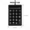 Picture of USB Number Pad, Kadaon 19 Keys Waterproof Silent Numeric Keypad with Mini USB Cable, for Laptop/Notebook, Compatible with Windows System