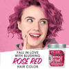 Picture of Punky Rose Red Semi Permanent Conditioning Hair Color, Non-Damaging Hair Dye, Vegan, PPD and Paraben Free, Transforms to Vibrant Hair Color, Easy To Use and Apply Hair Tint, lasts up to 35 washes, 3.5oz