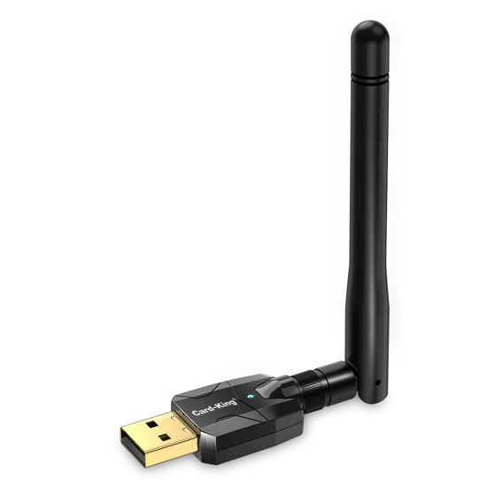 Picture of Cardking USB Bluetooth Adapter PC 5.1 Bluetooth Dongle EDR Receiver 2Dbi High Gain Antenna Long Range 328Ft/100m Wireless Transmission Support Windows 10/8.1/8/7/XP Suitable for Desktop Laptop