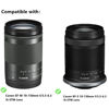 Picture of JJC EW-60F Reversible Lens Hood for Canon RF-S 18-150mm F3.5-6.3 is STM Lens on EOS R7 R10 & for Canon EF-M 18-150mm F3.5-6.3 is STM on EOS M50 M6 Mark II M M2 M3 M5 M200 M100 M10 Mirrorless Camera