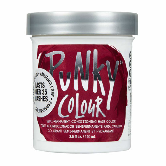 Picture of Punky Red Wine Semi Permanent Conditioning Hair Color, 3.5oz