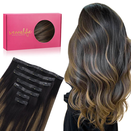 Clip in hair outlet extensions 14 inch