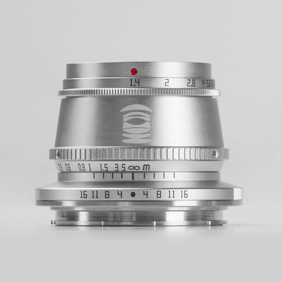 Picture of TTArtisan 35mm F1.4 APS-C Manual Focus Lens for Leica L Mount Camera Like Leica T Leica TL Leica TL2 Leica CL(Sliver)