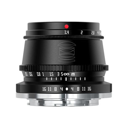 Picture of TTArtisan 35mm F1.4 APS-C Manual Focus Lens for Fuji X Mount Camera X-A10 X-A20 X-A3 X-A5 X-A7 X-M1 X-M2 X-H1 X-T10 X-T2 X-T20 X-T3 X-T30 X-T4 X-T100 X-T200 X-Pro1 X-Pro2 X-Pro3 X-E1 X-E2S X-E3