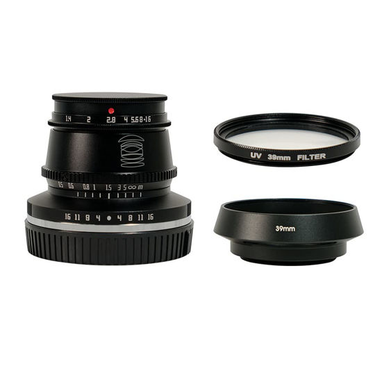 Picture of TTArtisan 35mm F1.4 APS-C Format Large Aperture Manual Focus Fixed Lens for L Mount Camera for Leica T CL TL TL2 Sigma FP Black