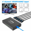 Picture of MYPIN USB3.0 HDMI Video Capture Card, 4-Channel 1080P@60fps HDMI Game Caputre for Multi-Channel Live Streaming with Loop Out for Xbox One/ PS4/ Wii U/Nintendo Switch