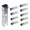 Picture of 10Pcs SFP Network Transceiver Module, 1.25 Gigabit Single Mode LC Duplex 1000BASE-LX Dual Fiber SFP 20km 1310nm