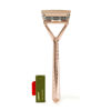 Picture of Leaf Shave | Leaf Razor, Rose Gold - Eco-Friendly Razor for Women & Men, Multi-Blade, Pivoting Head Razor with Stainless Steel Blades; Recommended for Body Shaving and Head Shaving