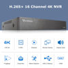 Picture of Westshine 4K NVR 16-Channel Surveillance Network Video Recorder, 16CH 4K/5MP/4MP/3MP/1080P NVR for Home Security CCTV System, Supports up to 16 x 4K IP Cameras, P2P Easy Remote View(No Hard Drive)