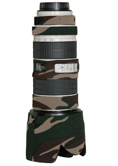 Picture of LensCoat Lens Cover for Canon 70-200IS f/2.8 Camouflage Neoprene Camera Lens Protection (Forest Green Camo)