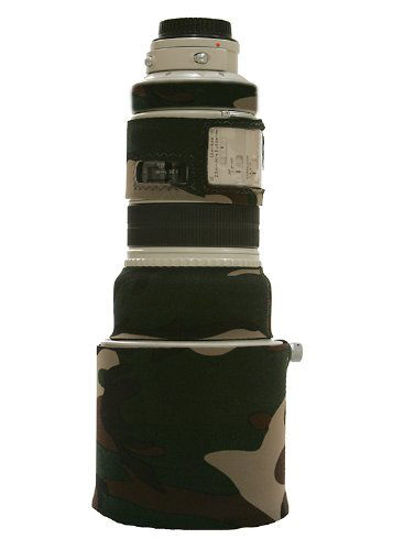 Picture of LensCoat Lens Cover for Canon 300IS f/2.8 Camouflage Neoprene Camera Lens Protection Sleeve (Forest Green Camo)