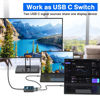 Picture of USB-C Switch,Bi-Directional USB C Switcher 2 in 1 Out/1 in 2 Out Type C KVM Switch Supports 8K@60Hz,4K@120Hz Video / 10Gbps Data Transfer/ 100w Power Delivery Compatible with Thunderbolt Device