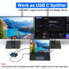 Picture of USB-C Switch,Bi-Directional USB C Switcher 2 in 1 Out/1 in 2 Out Type C KVM Switch Supports 8K@60Hz,4K@120Hz Video / 10Gbps Data Transfer/ 100w Power Delivery Compatible with Thunderbolt Device