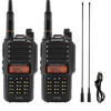 Picture of Baofeng UV-9G GMRS Radio (2 Pack), IP67 Waterproof Outdoors Two Way Radios, Long Range Rechargeable with Programming Cable and RA-MD2 Antennas, GMRS Repeater Capable, Support Chirp