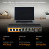 Picture of keepLiNK 8 Port 2.5G Switch Unmanaged, Ethernet Switch with 8 x 2.5G Base-T Ports, 1 x 10G Base-T SFP Slot, 60Gbps Switching Capacity, Plug & Play, Fanless Metal, Wall Mountable