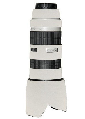 Picture of LensCoat Lens Cover for Canon 70-200 f/2.8 no IS neoprene camera lens protection sleeve (Canon White)