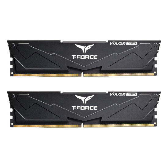 Picture of TEAMGROUP T-Force Vulcan DDR5 32GB Kit (2x16GB) 5600MHz (PC5-44800) CL36 Desktop Memory Module Ram (Black) for Z690- FLBD532G5600HC36BDC01