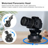 Picture of Motorized Pan Tilt Head, 360° Rotation Motorized Panoramic Head, Wireless Remote Control Pan Tilt Professional Multifunctional Motorized Panoramic Head, for Mobile Phone Camera, 1Kg Load