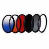 Picture of Gobe 58mm UV, Circular Polarizing, ND64, Red, Graduated Orange, Graduated Blue Lens Filter Kit (1Peak)