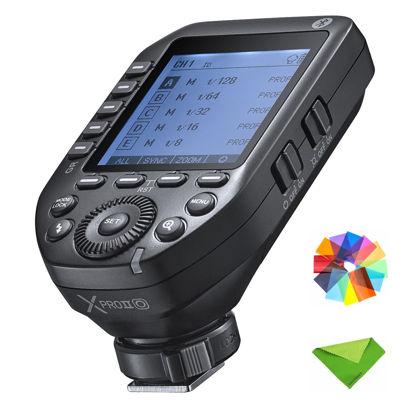Picture of Godox XProII XProII-O XProIIO Flash Trigger for Olympus Panasonic, TTL Wireless Transmitter 2.4G HSS 1/8000S Bluetooth Connection, Large Screen Trigger for Olympus, Panasonic Cameras (Xpro-O Upgraded)