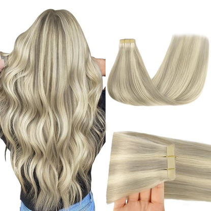  GOO GOO Wire Hair Extensions Real Human Hair, 18inch 95g  Chocolate Brown to Caramel Blonde, Invisible Wire Hair Extensions with  Transparent, Seamless Fish Line Hairpiece, Straight Remy Hair Extensions 