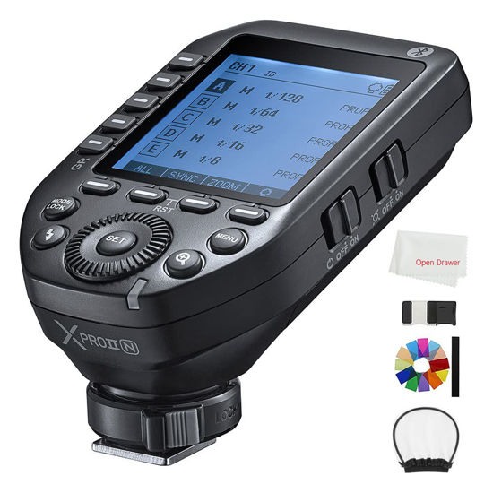 Picture of Godox XproII-N Trigger, Godox Flash Trigger for Nikon, TTL Wireless Flash Trigger, HSS 1/8000s, 11 Customizable 5 Group Button, Can Bluetooth Connection (XproII-N)