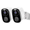 Picture of 2Pack Security Cameras Outdoor Wireless,2K Battery Powered Camera for Home Security, Cloud/SD(up to 256G), No Monthly Fee, AI Motion Detection, Color Night Vision,2-Way Audio, Compatible with Alexa