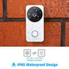 Picture of Elzoneta Video Doorbell Wireless Camera - 720P Smart WiFi Doorbell with Door Chime Built-in 16G Card, 166° Wide Angle, IP65 Waterproof, Night Vision, PIR Motion Detection, Real-Time Video, 2-Way Audio