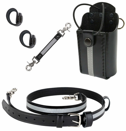 Picture of Reflective Firefighter Bundle Anti-Sway Strap for Radio Strap, Radio Strap/Belt, Firefighter's Radio Holder