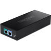 Picture of TRENDnet 10G PoE++ Injector, Supplies PoE (15.4W), PoE+ (30W), or PoE++ (90W), Converts a Non-PoE Port To A PoE ++ 10G port, Metal Housing, Black, TPE-319GI