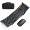 Picture of Foldable Keyboard and Mouse, ProtoArc XKM01 Folding Bluetooth Keyboard Mouse Combo for Business and Travel, 2.4G+Dual Bluetooth, USB-C Rechargeable, Full-Size Portable Keyboard for Laptop iPad Tablets