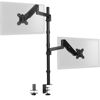 Picture of VIVO Dual Monitor Arm Extra Tall Mount for Screens up to 32 inches, Pneumatic Height Adjustment, Full Articulating Heavy Duty VESA Stand with Desk C-clamp and Grommet, STAND-V012K