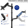 Picture of VIVO Dual Monitor Arm Extra Tall Mount for Screens up to 32 inches, Pneumatic Height Adjustment, Full Articulating Heavy Duty VESA Stand with Desk C-clamp and Grommet, STAND-V012K