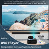 Picture of DVD Projector Portable Built in DVD Player HD 1080P Supported Movie Projector for Outdoor Use Compatible with HDMI, USB, AV, TF, VGA, TV Stick