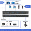 Picture of KVM HDMI Switch 4 Ports, USB 3.0 KVM Selector Box with EDID Emulator Support 4K@60Hz Resolution for 4 Computers Share Mouse Keyboard and Monitor