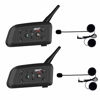 Picture of EJEAS V6 Pro Motorcycle Helmet Bluetooth Headset, 2-Way Motorcycle Intercom 2 Pack, BT5.1, IP65, Support Handsfree, Stereo Music, Motorcycle Communication Systems for ATV, UTV, Dirt Bike, Off Road