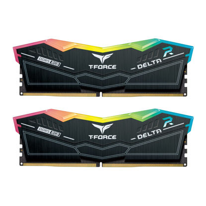 Picture of TEAMGROUP T-Force Delta RGB DDR5 Ram 32GB (2x16GB) 6000MHz PC5-48000 CL38 Desktop Memory Module Ram for 600 700 Series Chipset XMP 3.0 Ready Black - FF3D532G6000HC38ADC01