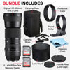 Picture of Sigma 150-600mm Nikon Telephoto Lens F/5-6.3 DG OS HSM Bundle with Sigma Lens 150-600 mm, Front and Rear Caps, Lens Hood, Lens Case, 2X 64GB SanDisk Memory Cards (7 Items) - DSLR Nikon Camera Lenses